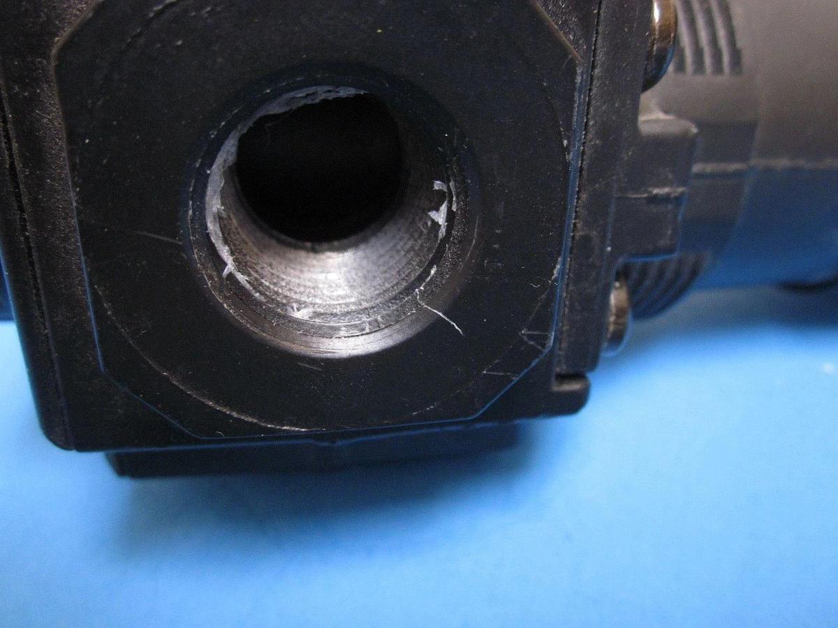 Used NORGREN R74G-4AK-RMG PNEUMATIC PRESSURE REGULATOR w/ Coupler