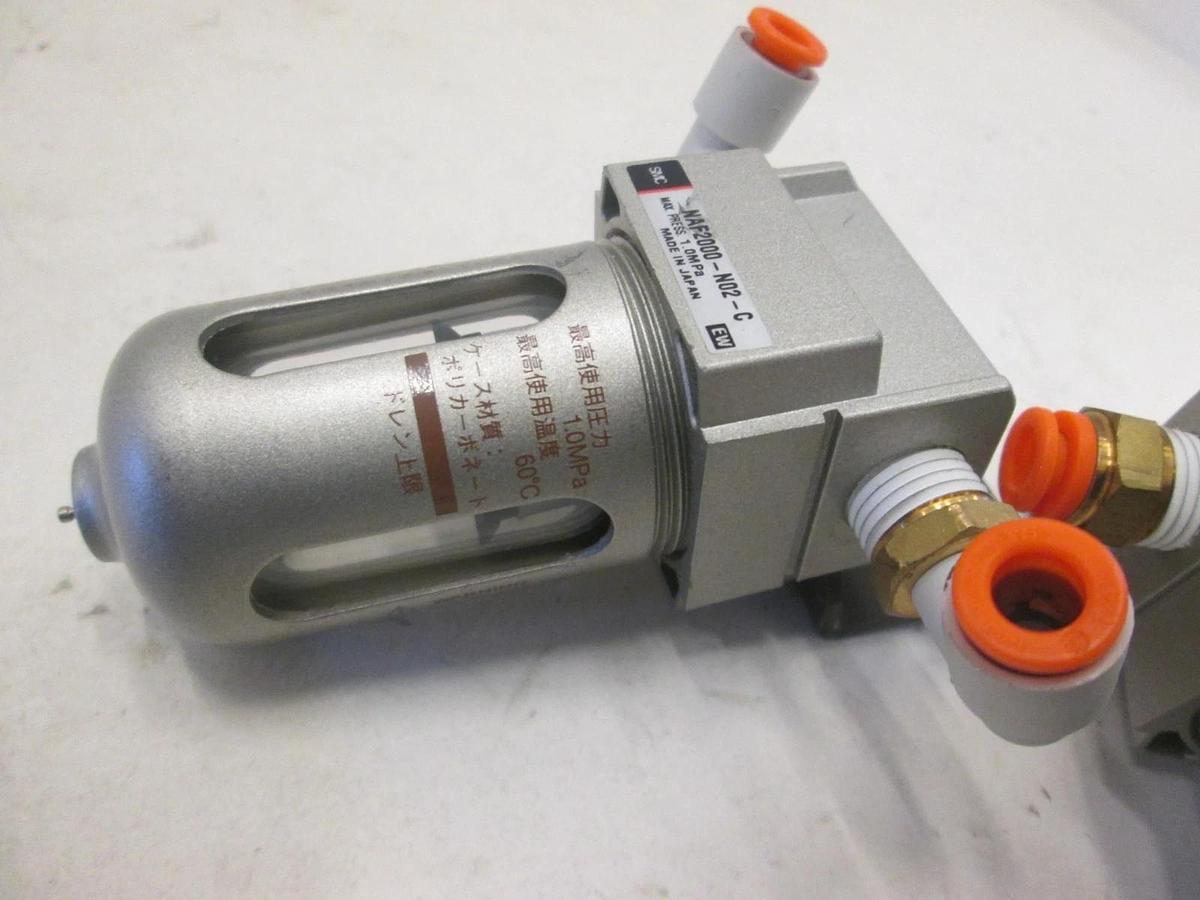 Used SMC, NAF2000-N02-C, Pneumatic Filter, Used, Lot of 2
