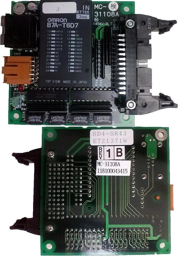 Used Tokyo Electron Limited MC-31108A Rev 1B, Data-IN, PCB Assembly