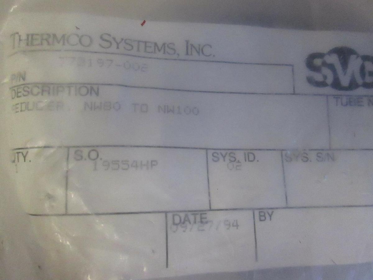 Used HPS SS Conical Reducer NW80 To NW100, New