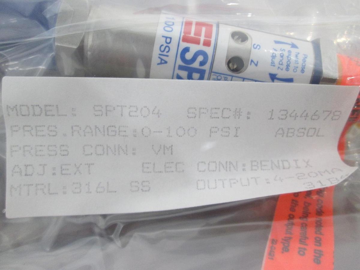 Used SPAN, SPT204, Pressure Transducer, 0-100 PSI, New
