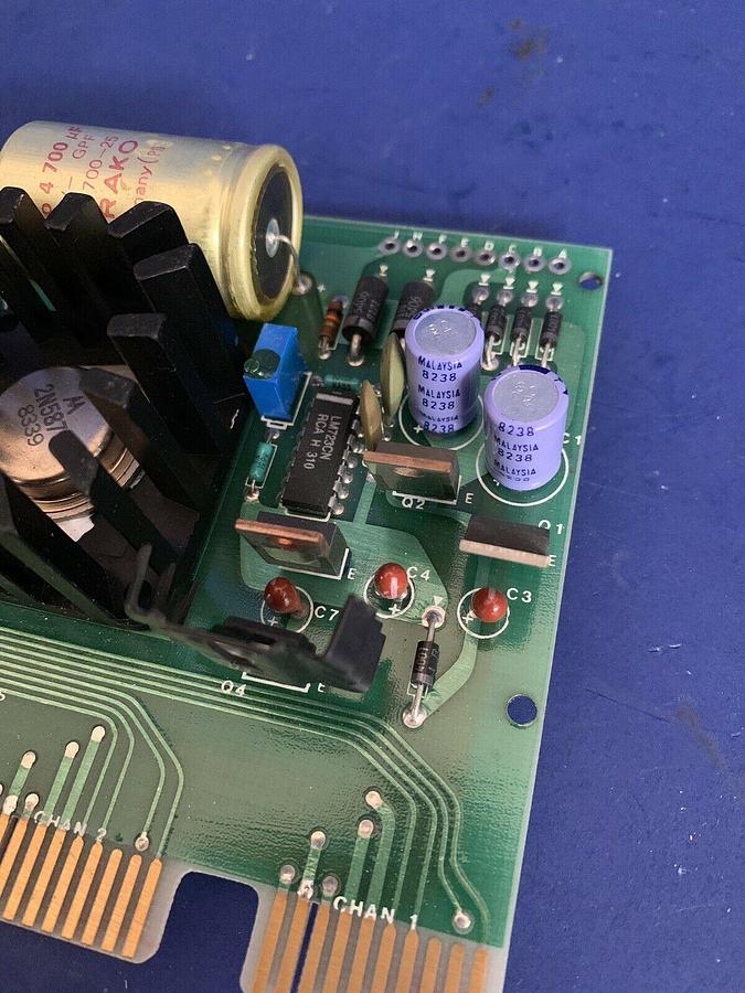 Used Precision Flow Devices 512636 Rev A 4 Chan Power Supply PCB Assy