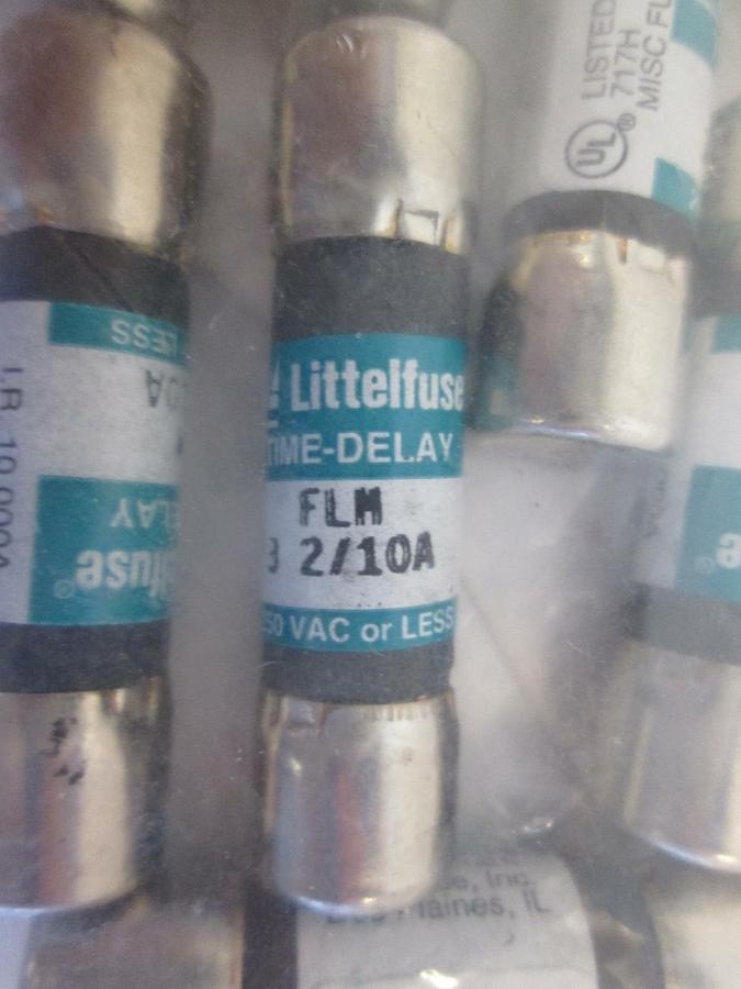Littlefuse Time Delay FLM-3 2/10A Fuse, Lot 9, New