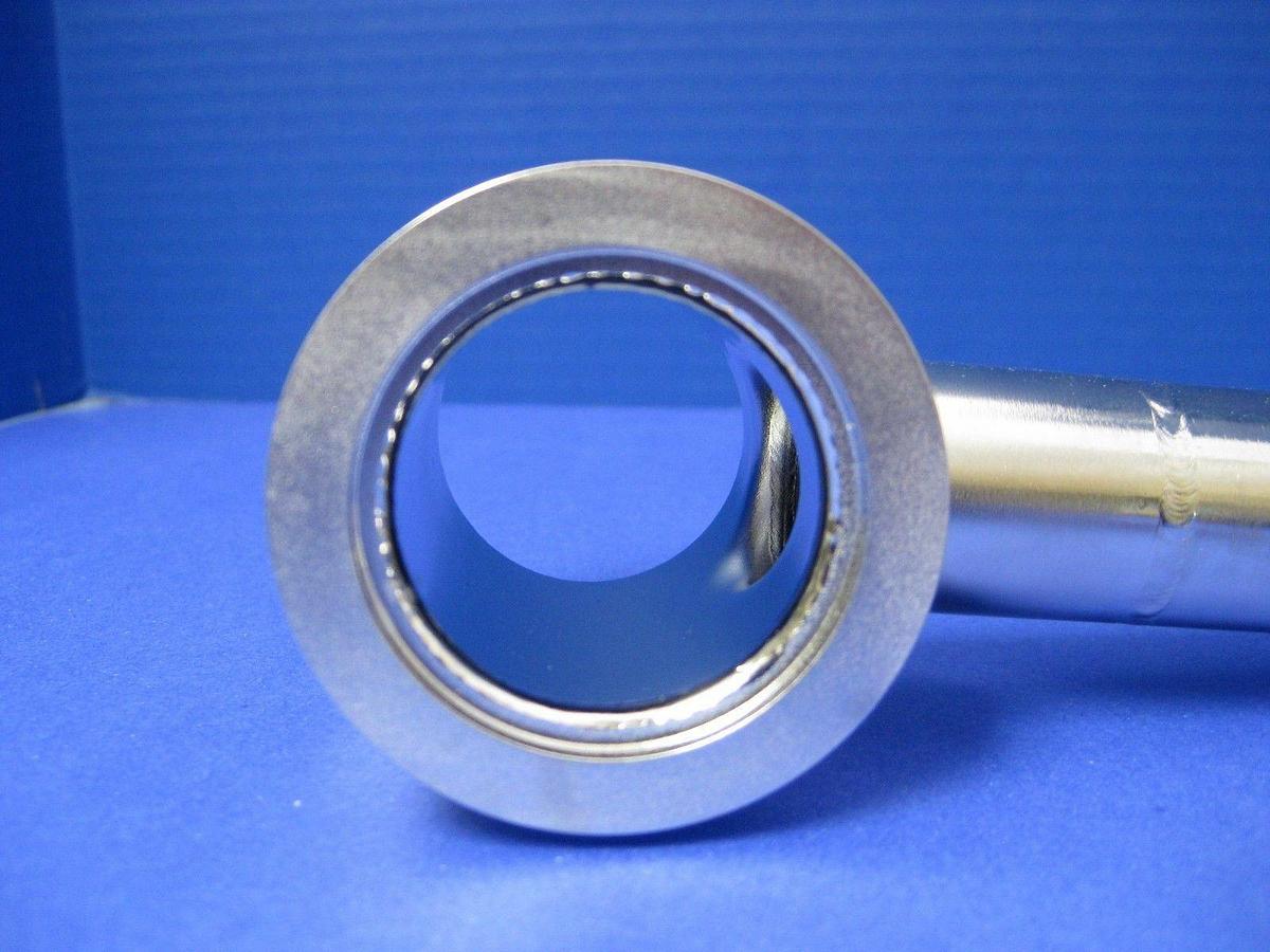 Used SS Vacuum Pipe, 90° Elbow w/ Tee, NW25 x NW40 x NW40, AMAT 0050-31694, New