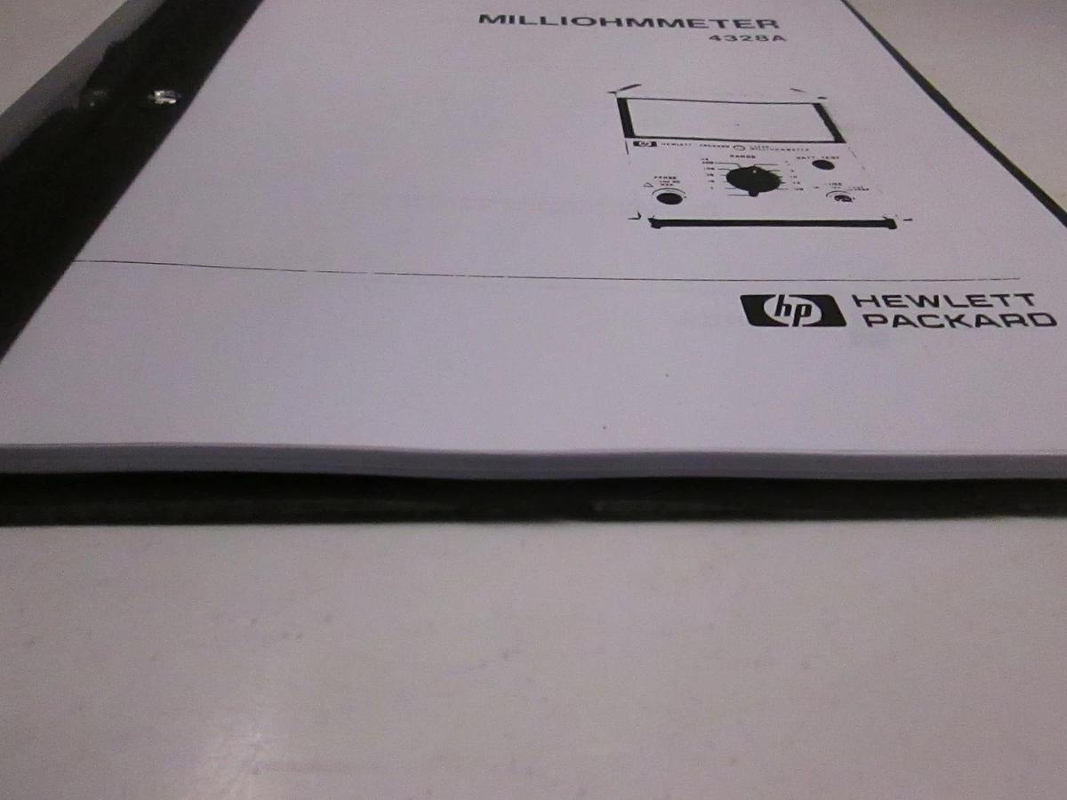 Used HP 4328A Milliohmmeter, Operating and Service Manual, Used