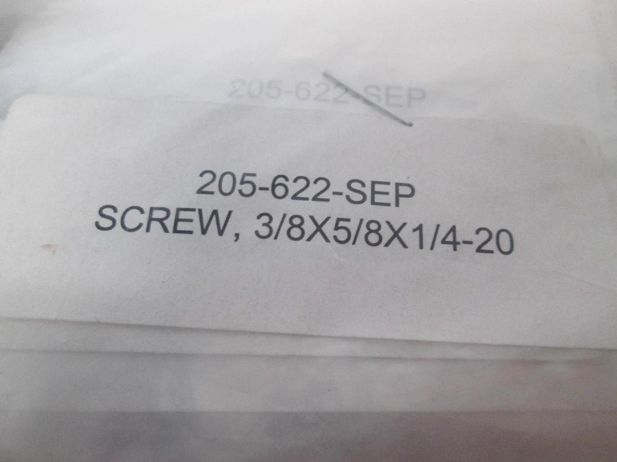 205-622, Screw, 3/8x5/8x1/4-20, New, Lot of 40