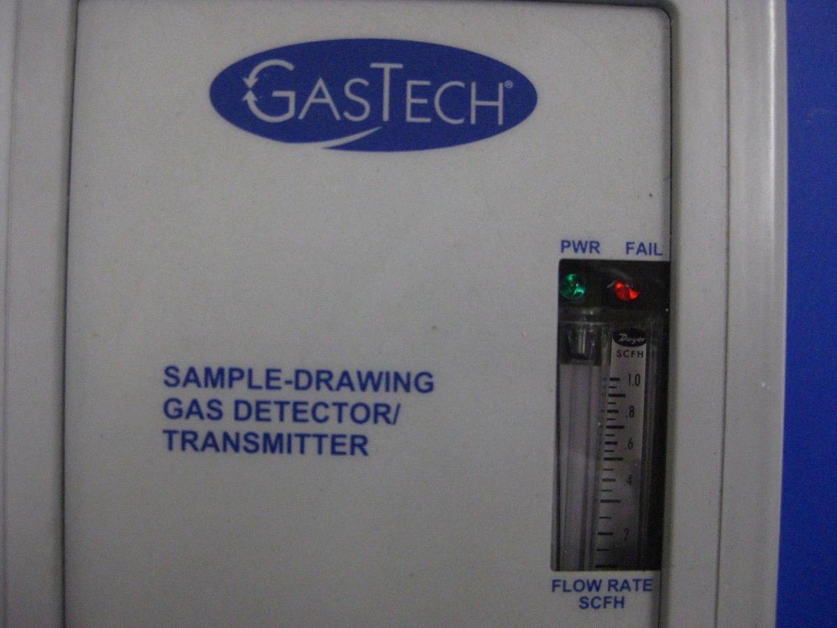 Used Gastech 68-0020-05 Sample Draw Gas Detector System for HCL, Used