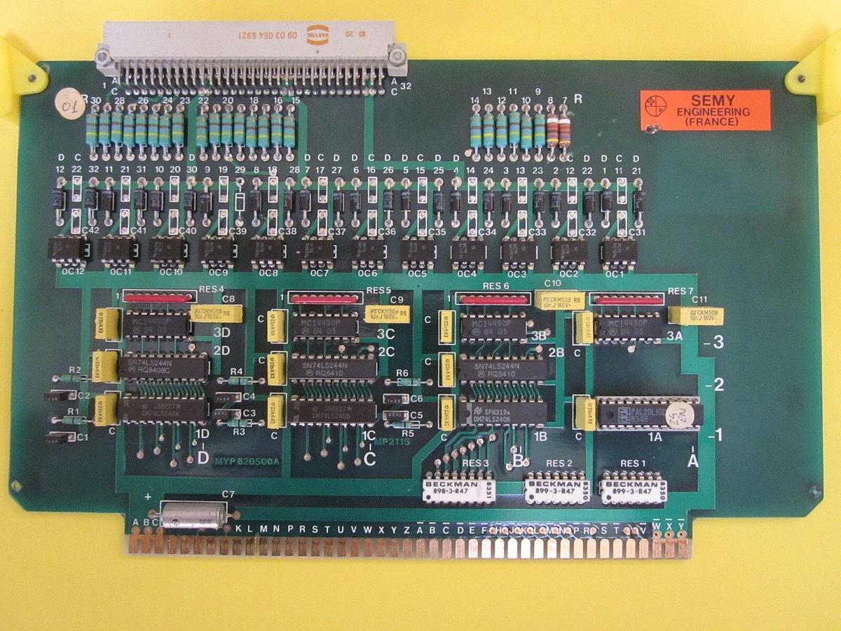 Used Semy Engineering MYP 820500A Board, Used