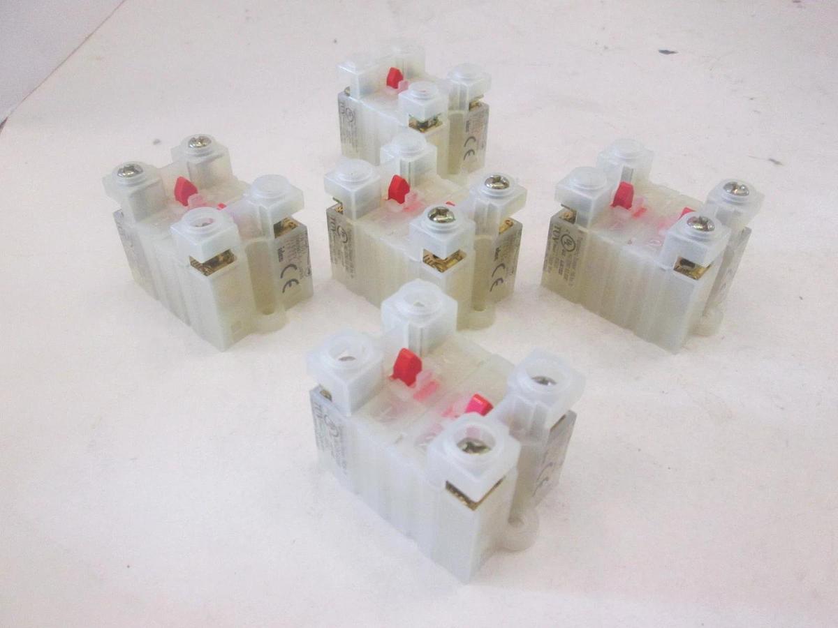 Used Idec, HW-S01, Single Pole Contact Block, Used, Lot of 5