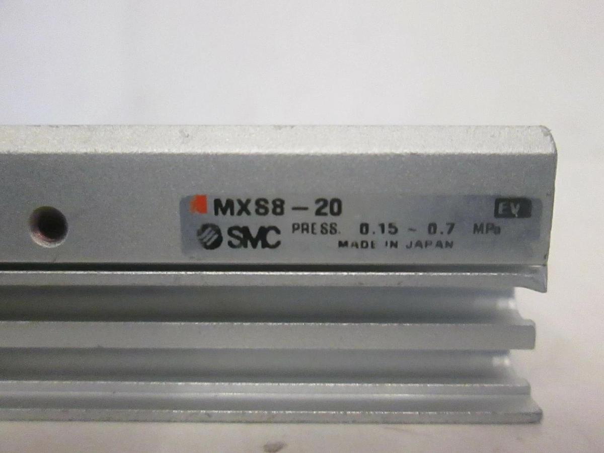 Used SMC MXS8-20 Pneumatic Linear Guided Air Cylinder, Used
