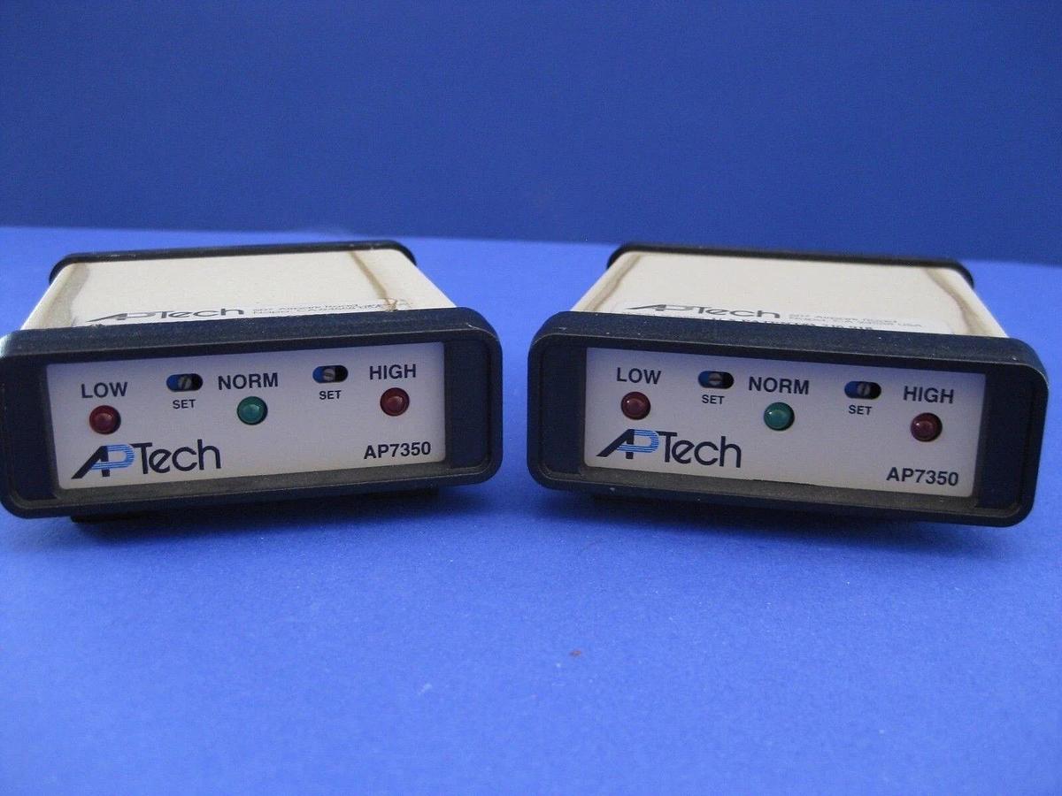 Used Aptech AP7350 Annunciator, Lot of 2 used on ICCI Bruce Furnace Flow Switch