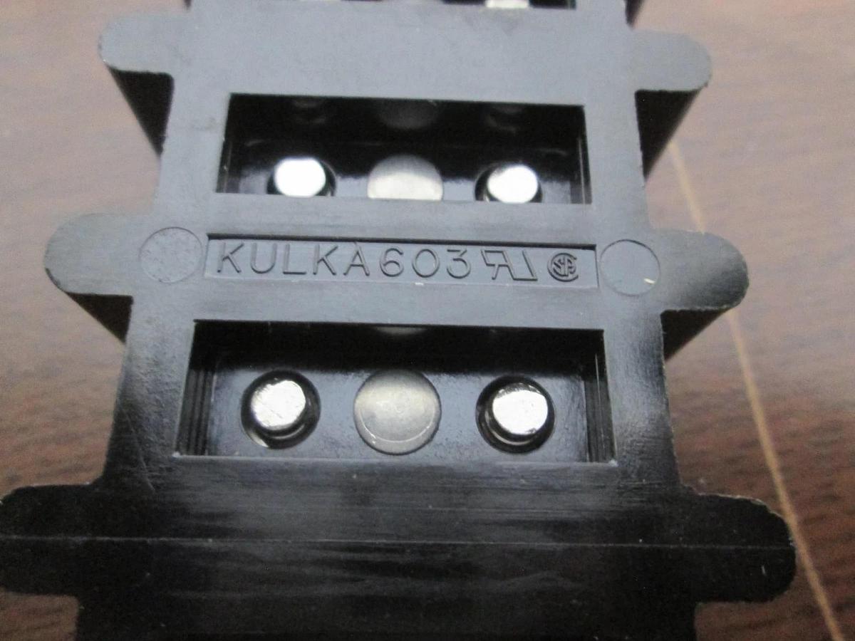 Used Kulka, 603, 3 Position, 31-103942-00, Terminal Block, Used, Lot of 2