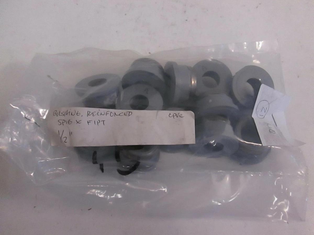 Used Reinforced Bushing SPIG X FIPT 1/2", Lot of 12