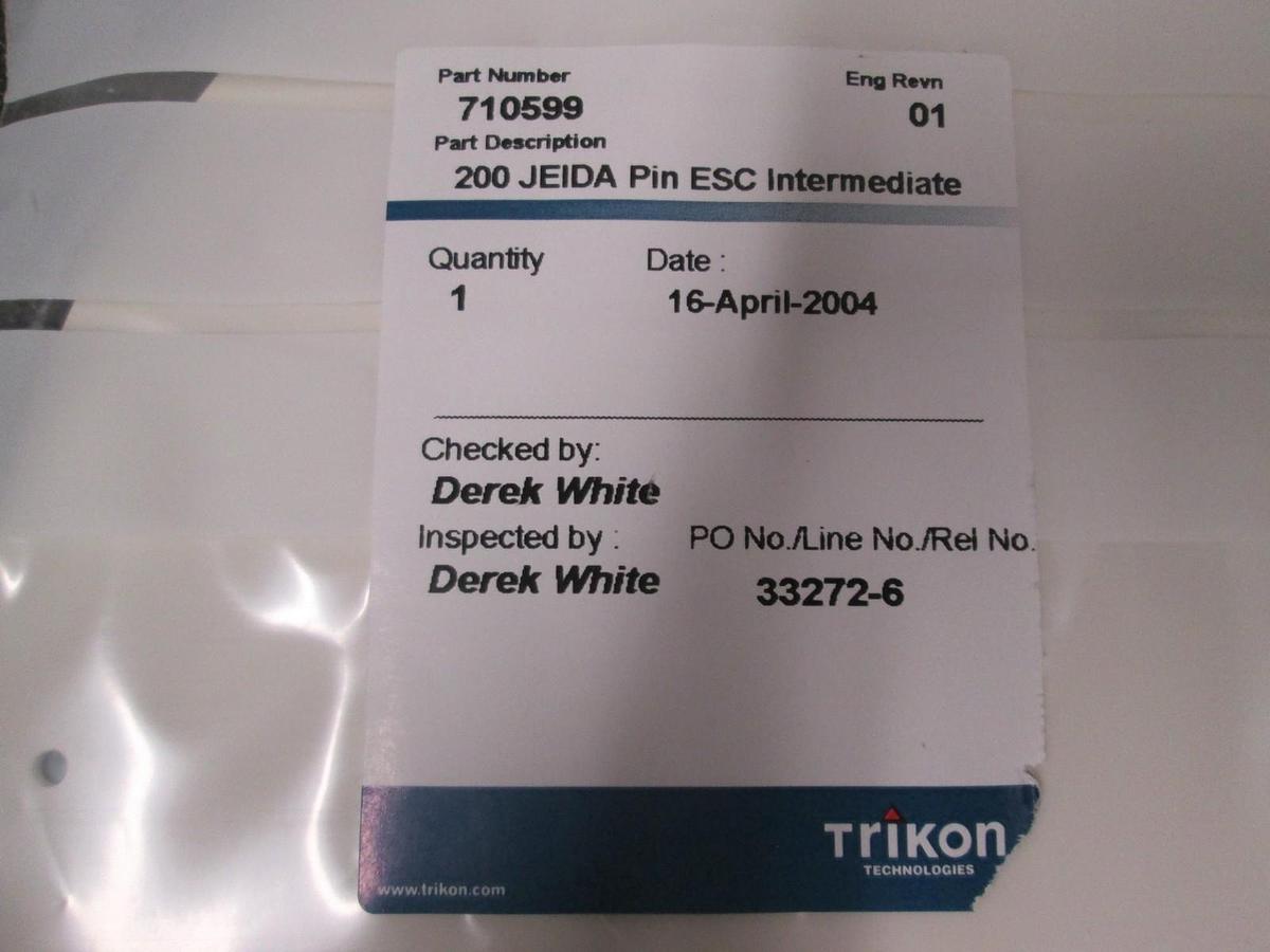 Used VZS/Seagoe, W37127/M, 200 Jeida Pin Esc Intermediate for Trikon, New