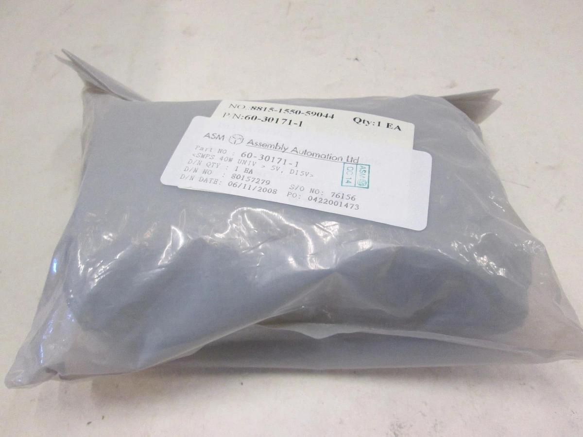 ASM, SMPS 40W Univ 5V, D15V, 60-30171-1, New