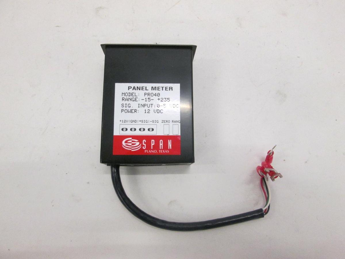 Used Span, Panel Meter, PRO40, Used