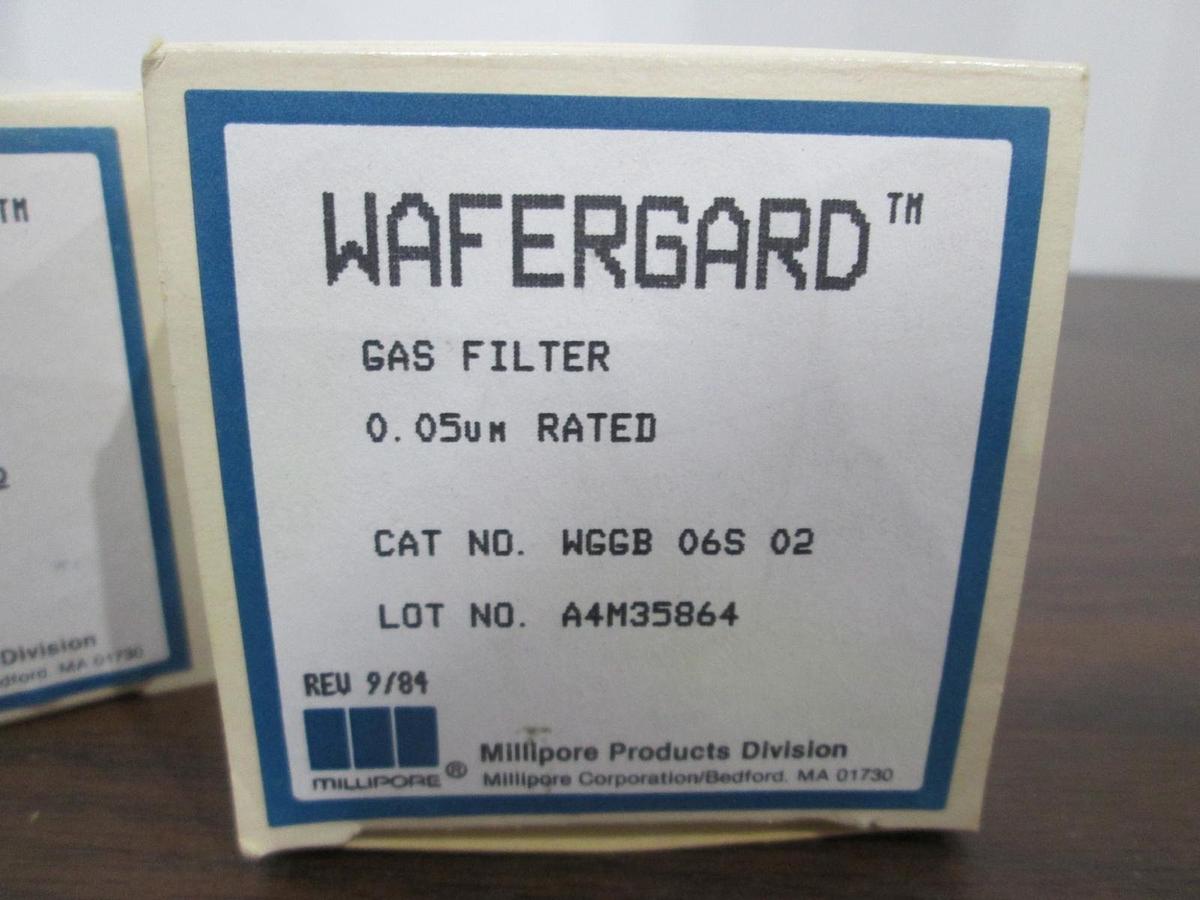 Millipore, WGGB 06S 02, Wafergard Gas Filter, 0.05um Rated, New, Lot of 2 Boxes
