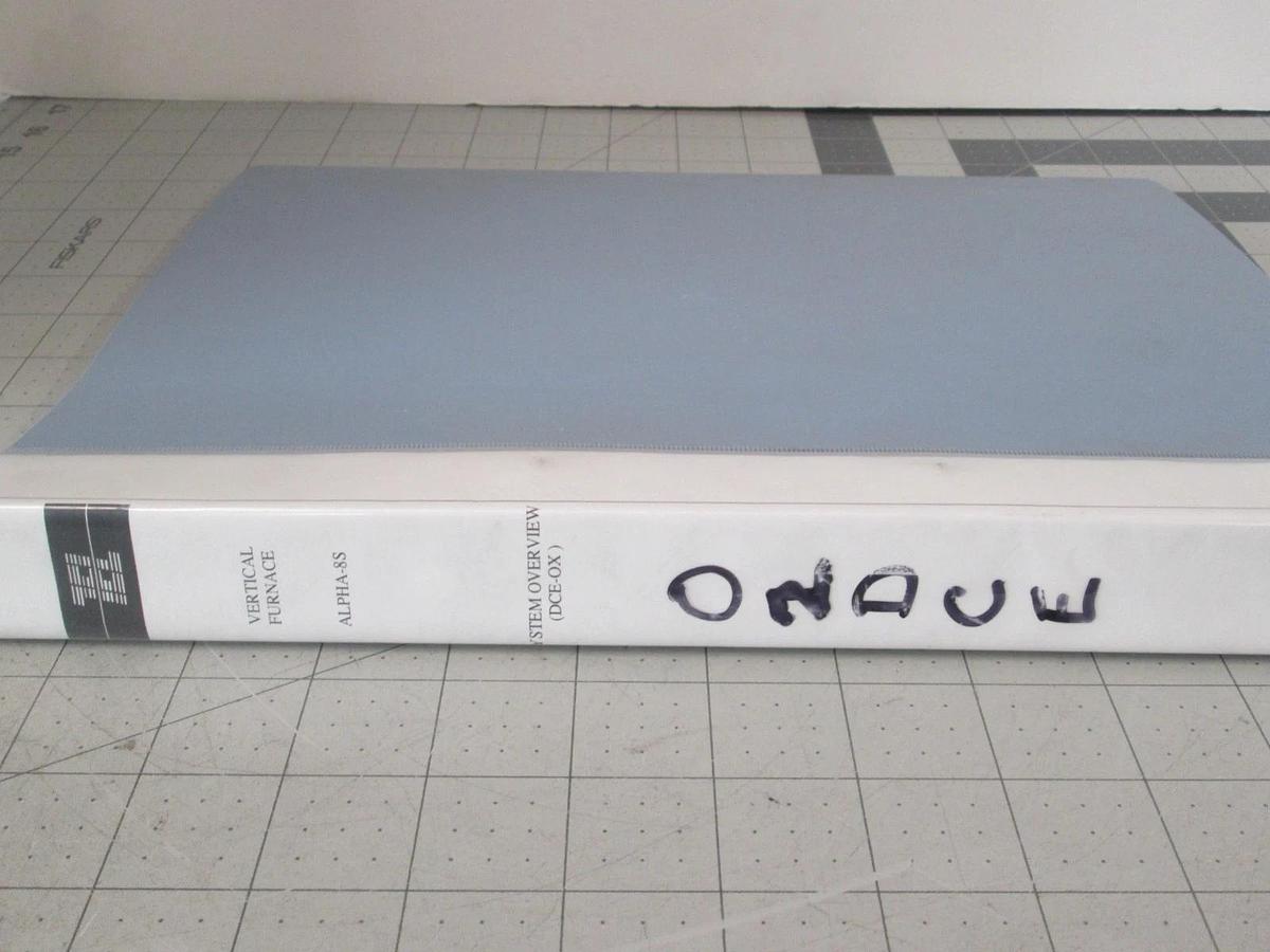 Used TEL Tokyo, ALPHA-8S, System Overview, DCE-OX, REV 1.0, Used
