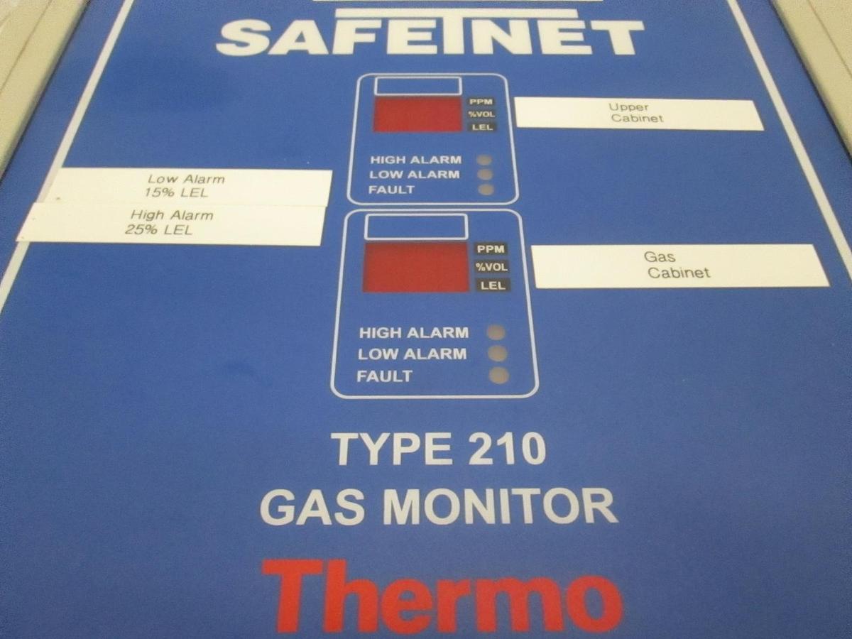 Used Thermo Gastech SafeTnet Type 210 Dual Channel Gas Monitor, Used