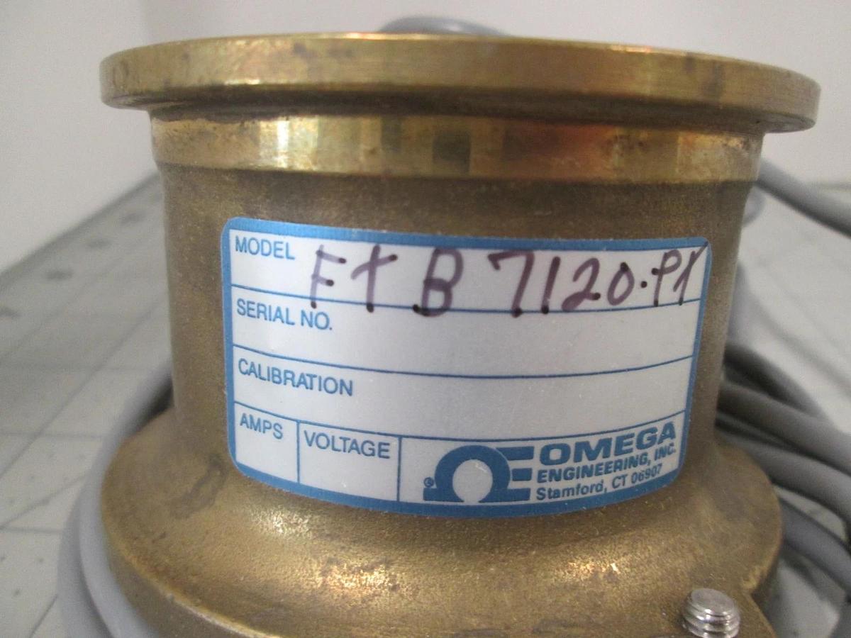 Omega, FTB7120-PT, Water Flowmeter, Bronze, 3-200 GPM, New