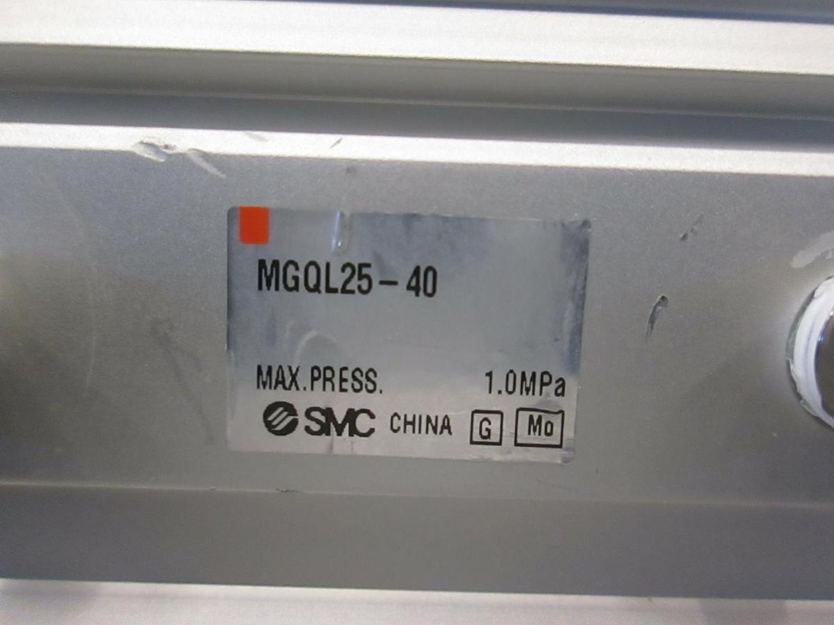 Used SMC, Compact Guide Cylinder Ball, Bearing, MGQL25-40, Used