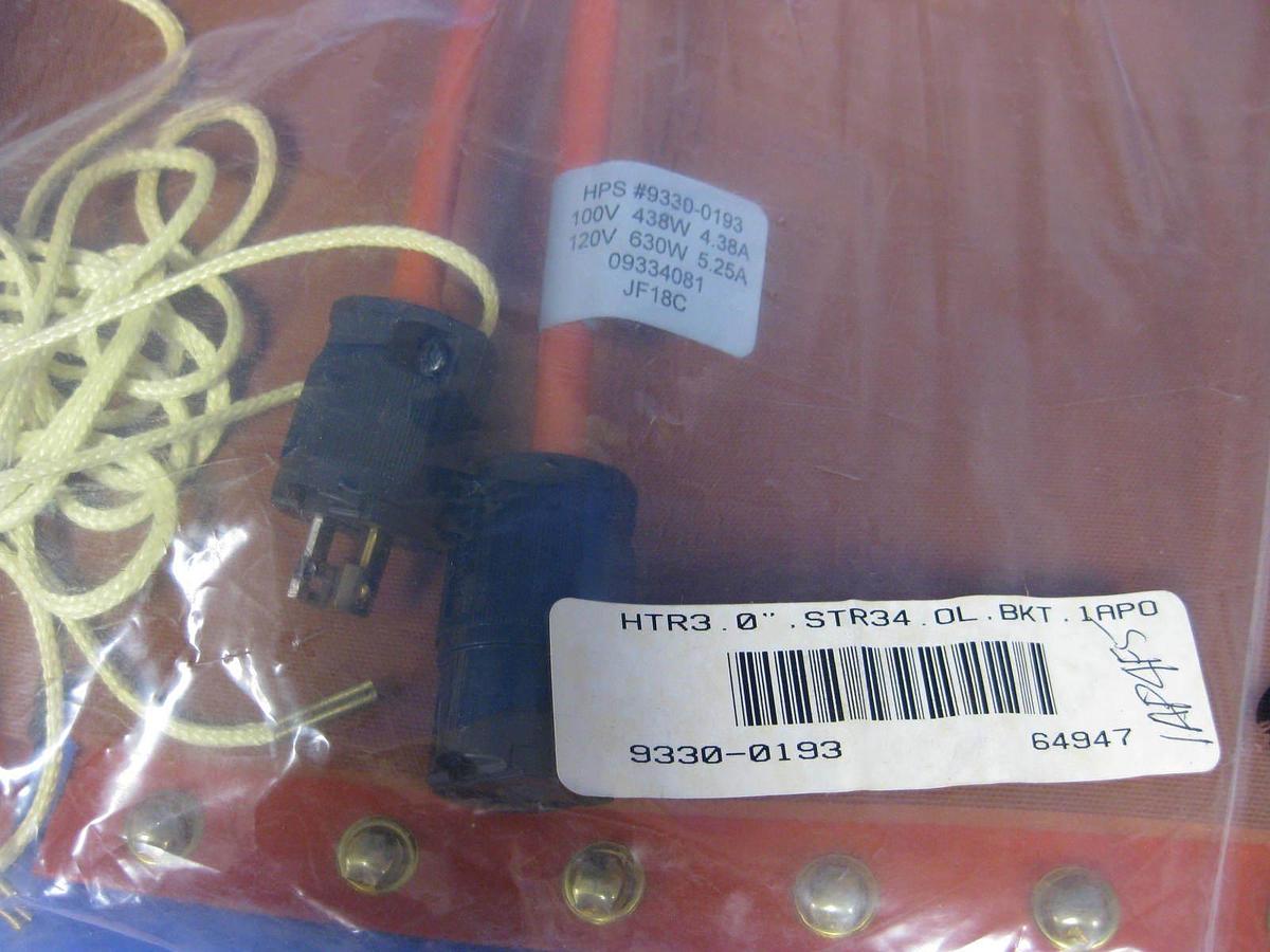 HPS 9330-0193 Heater Jacket for 3" x 34"L Vacuum Pipe, NEW
