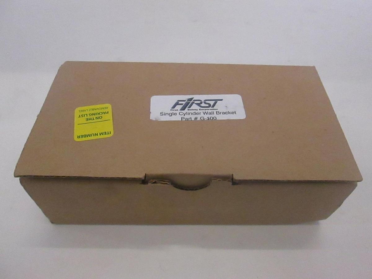First Safety, G-100 Single Cylinder Wall Bracket, New, high purity gas bottle