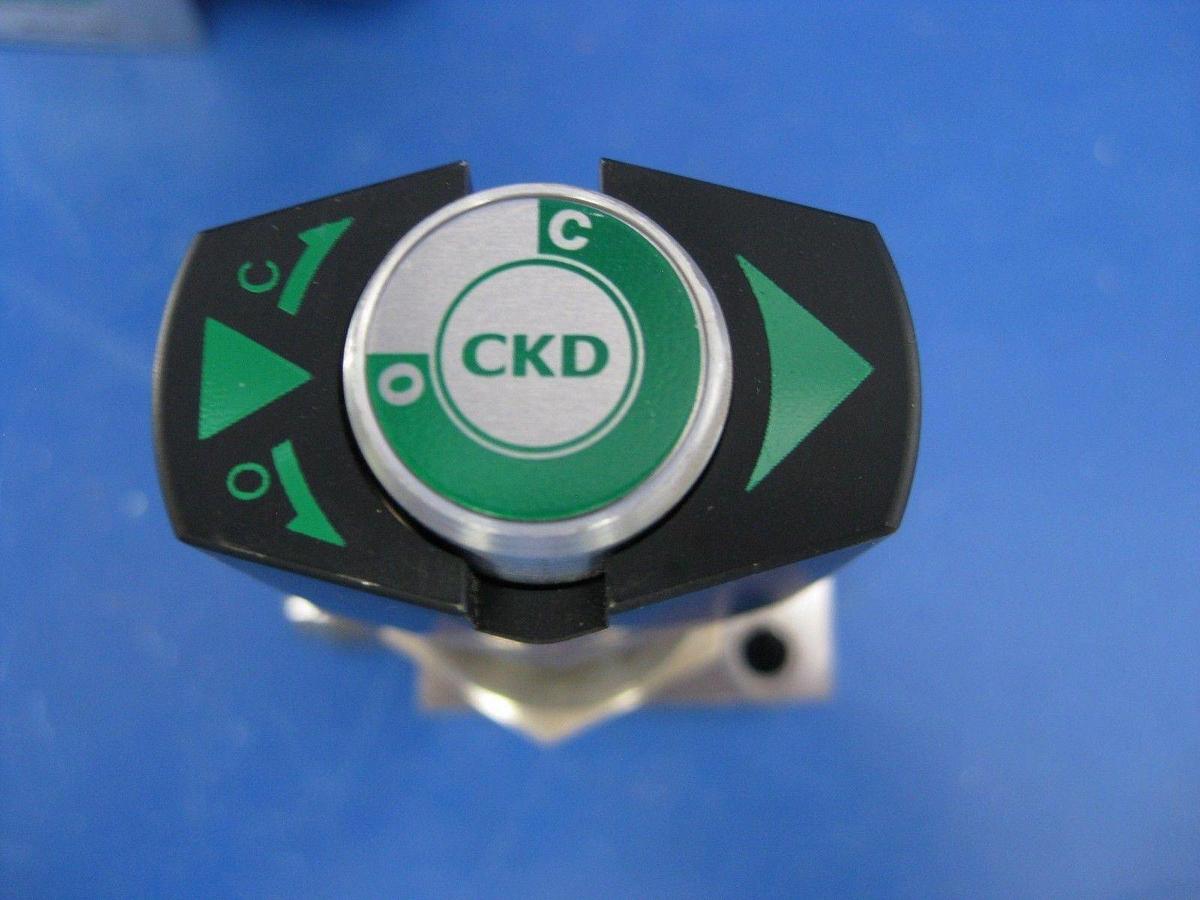 Used CKD OGD10V-X0044 Manual Block Valve w/ 1/4" MVCR Port, Lot of 2, Used