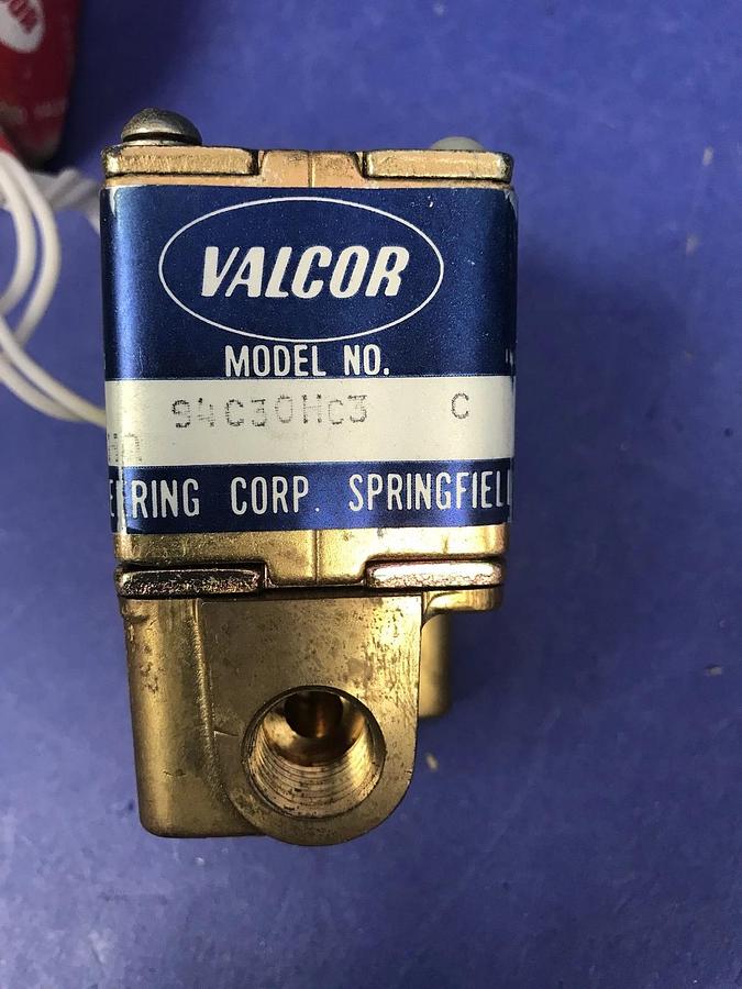 Used Valcor Engineering 94C30HC3 Solenoid Valve, 300 psi ,New