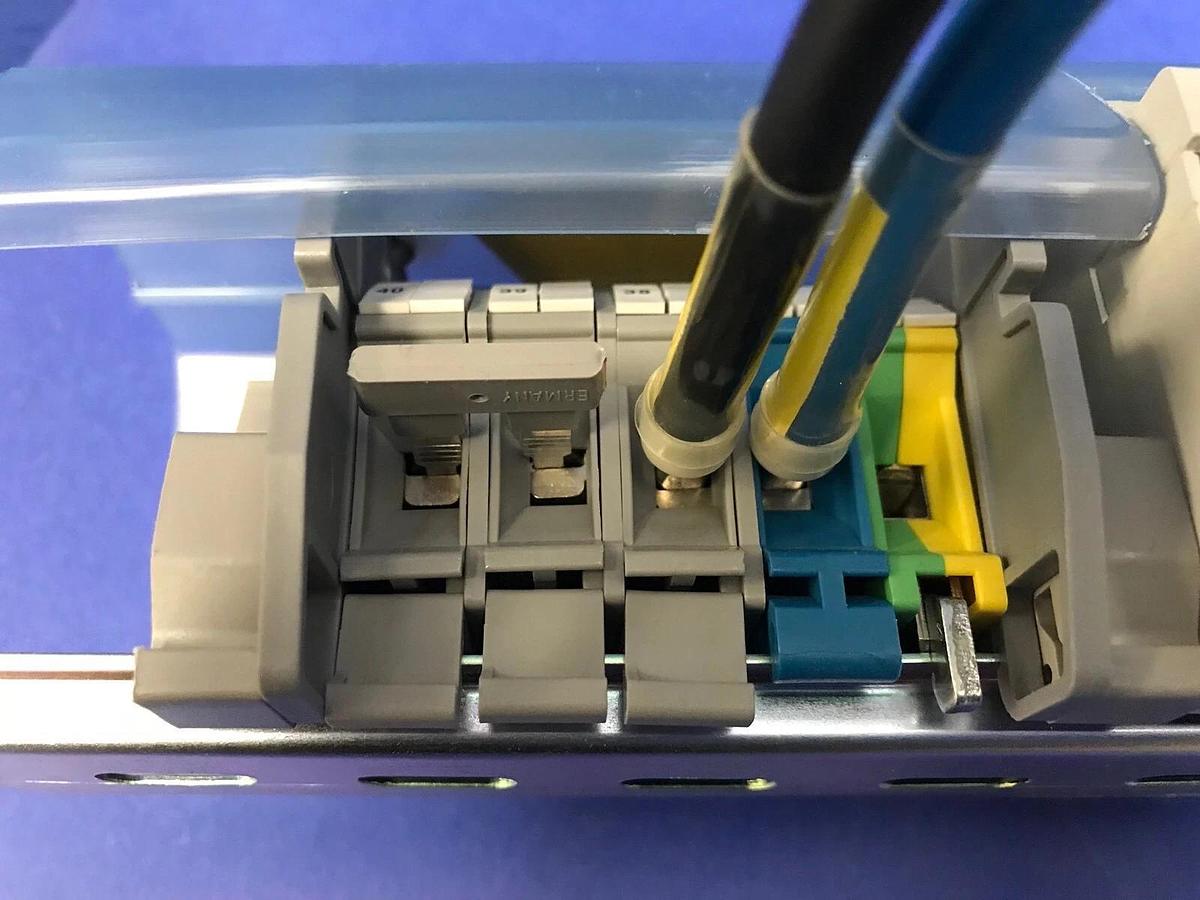 Used Moeller X-Pole Z-SM-100/2 Main Switch Assy w/ Phoenix Contact Relays, Used
