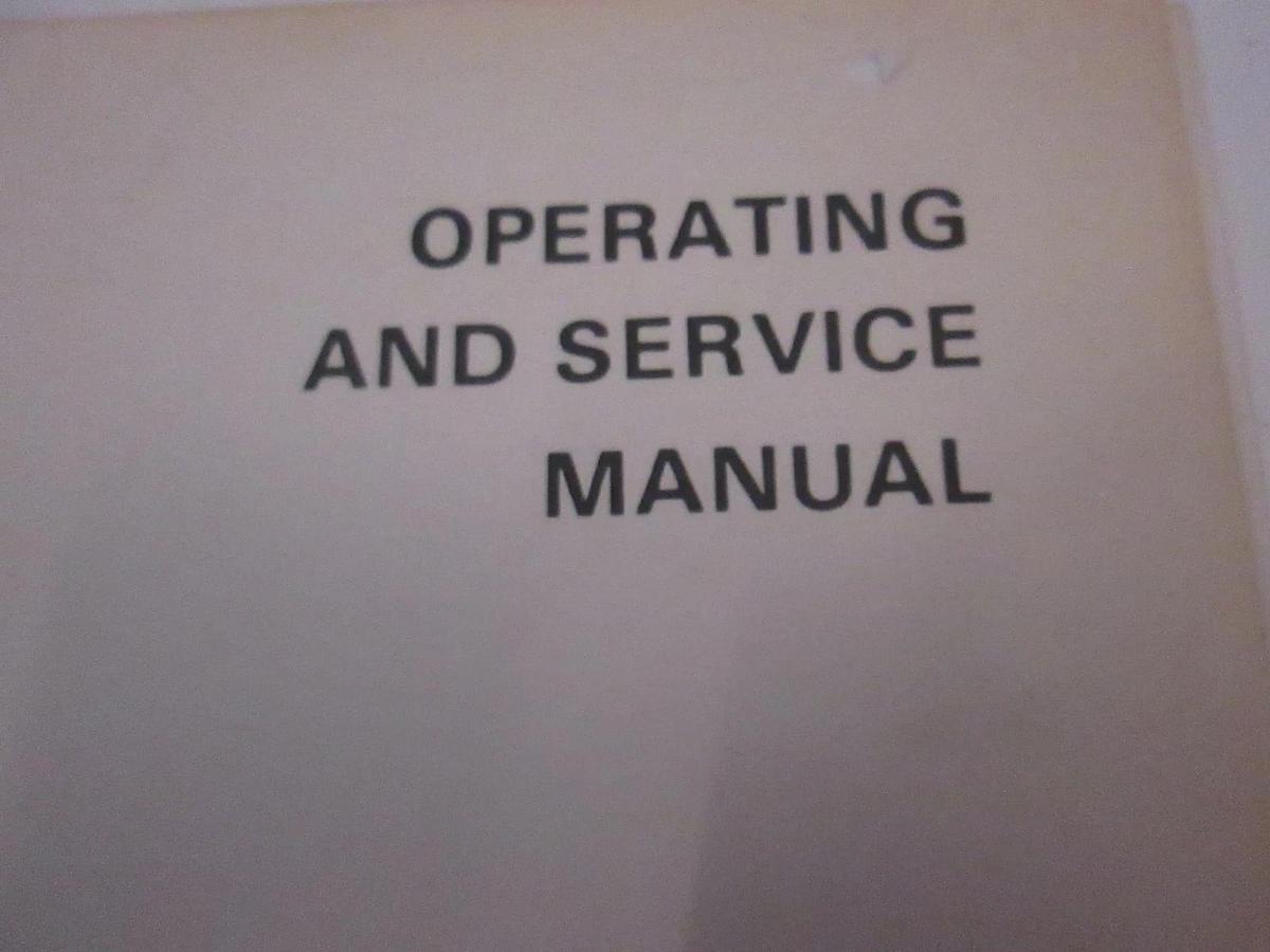 Used Gould K100-D/RS232 Serial Data Analyzer Operating and Maintenance Manual, Used