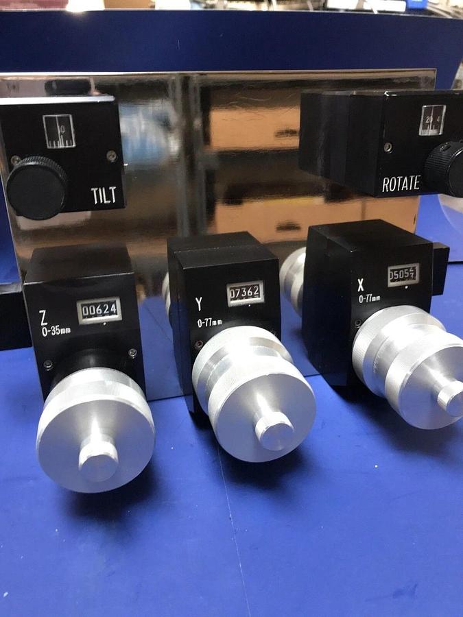 Nanometrics 7200-0588-R 3-Axis Control Mechanism, XYX with Tilt and Rotate, New