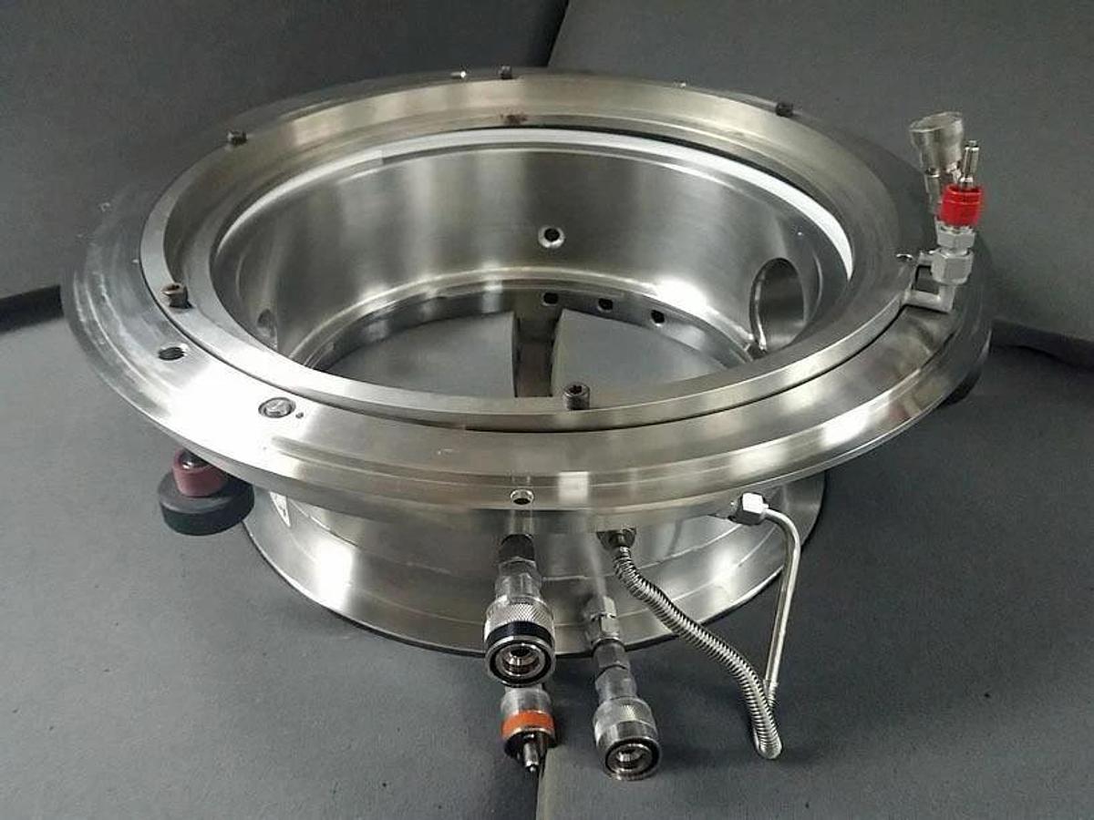 Used TEL Tokyo Electron Process Chamber Manifold Flange Plenum, Used