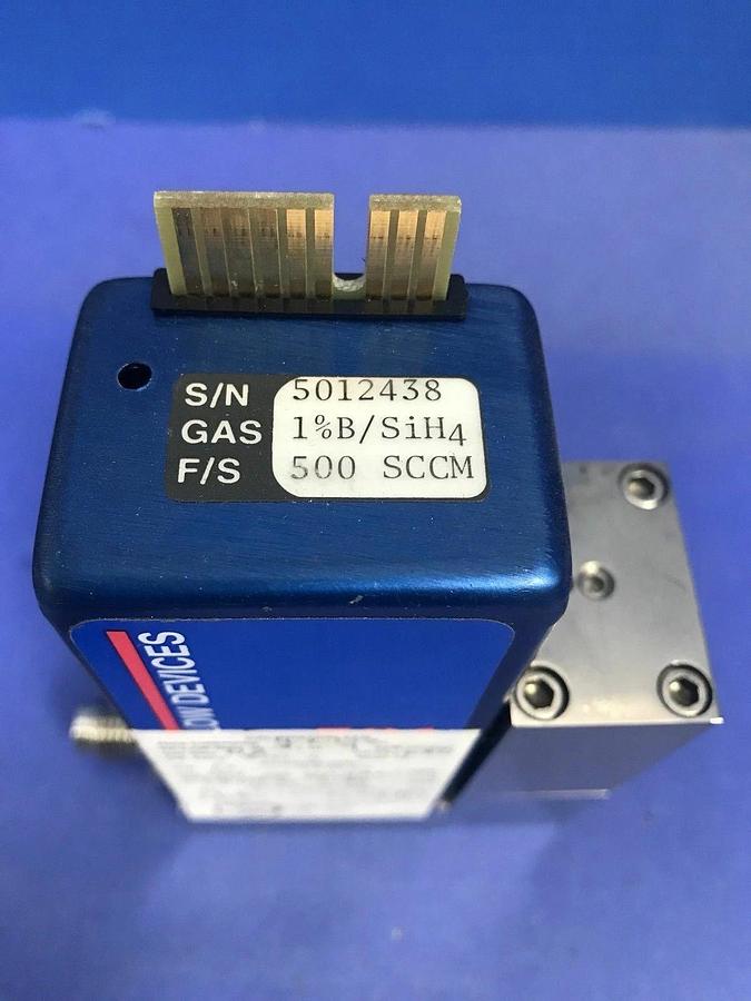Used Precision Flow Devices 501 Mass Flow Controller MFC, 1%B/SiH4, 500 SCCM, Used