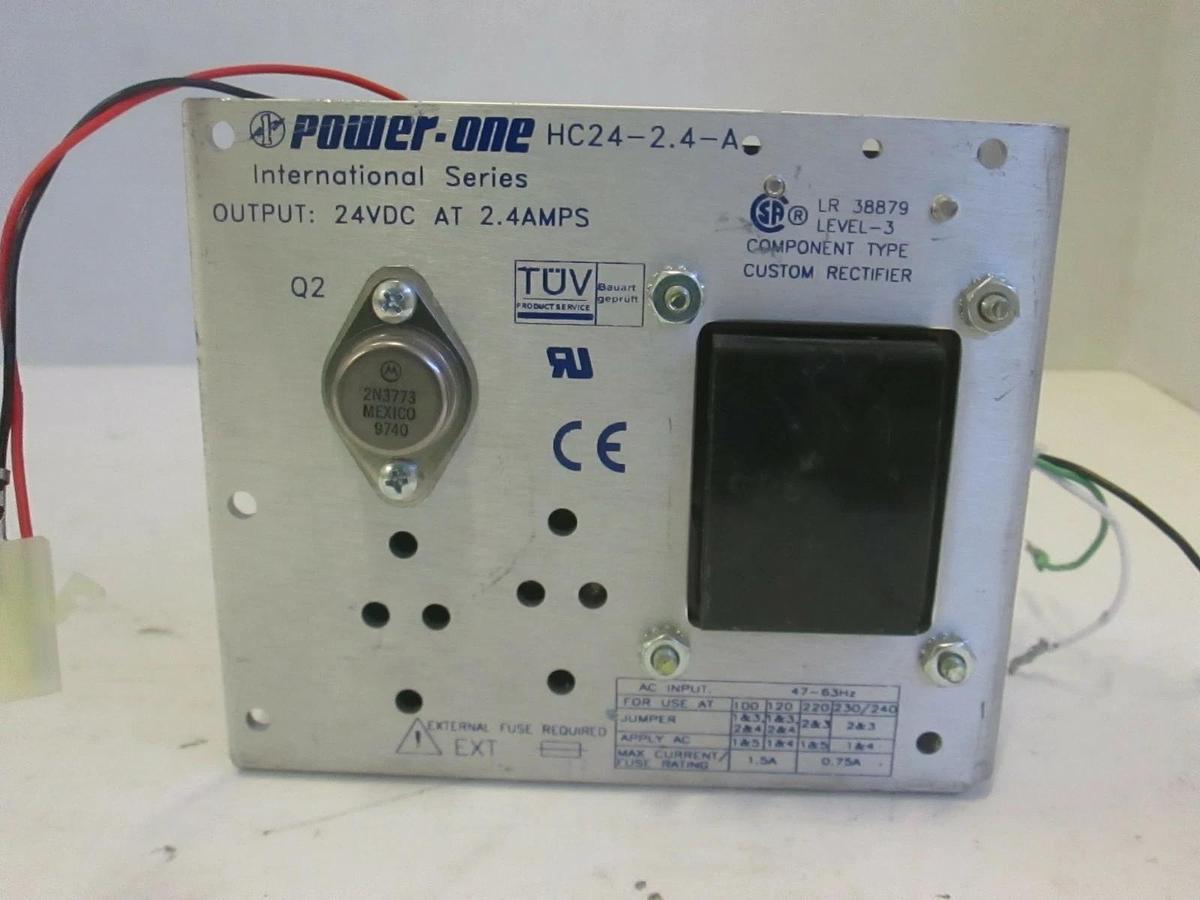 Used Power One HC24-2.4-A Power Supply, Missing Back Plate, Used