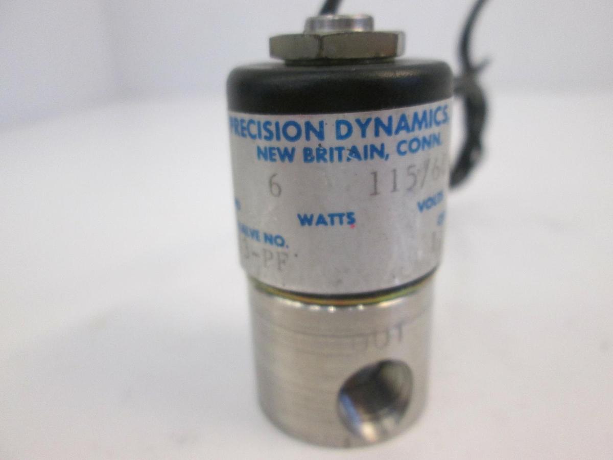 Used Precision Dynamics A2013-PF Solenoid 2-Way Valve, 300 PSIG, Used