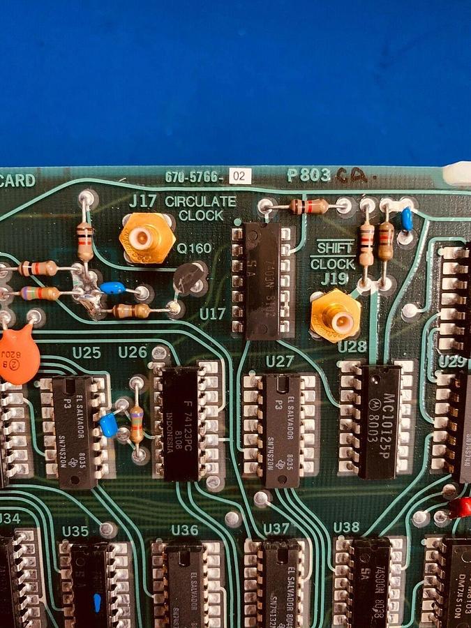 Used Tektronix 670-5766-02 Shift Register Index Card, PCB Assy, Used