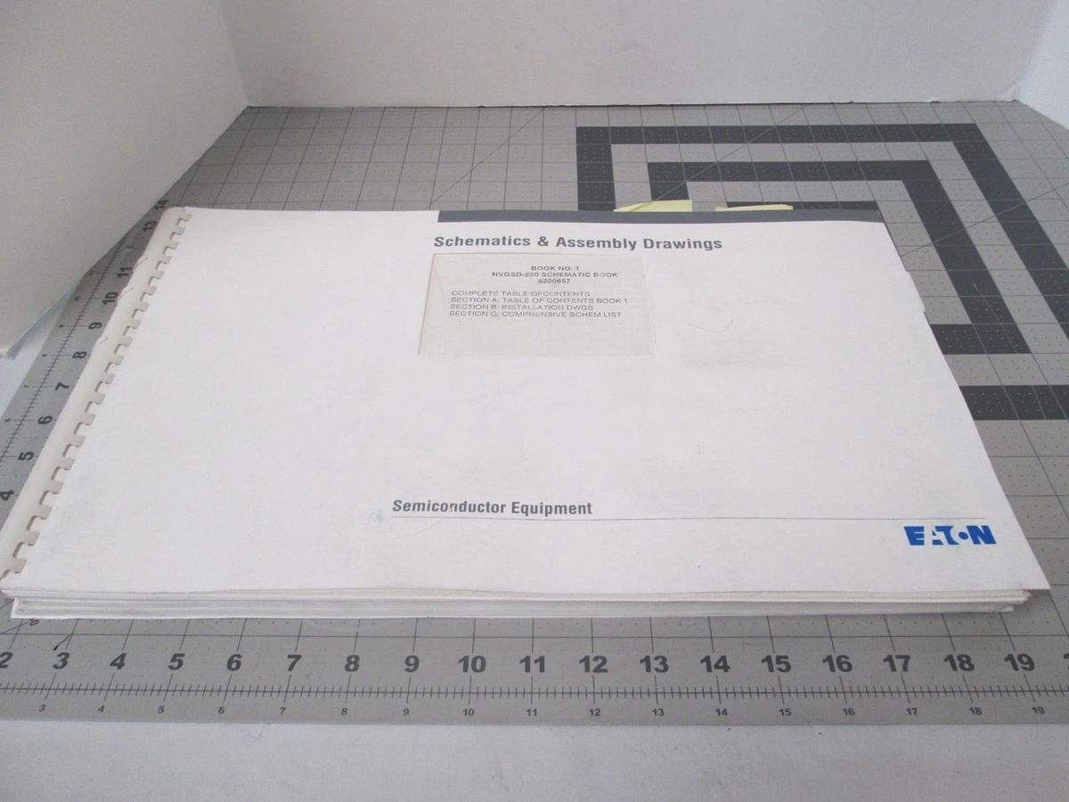 Used Eaton, NVGSD-200, Book 1, Schematics and Assembly Drawings, Used