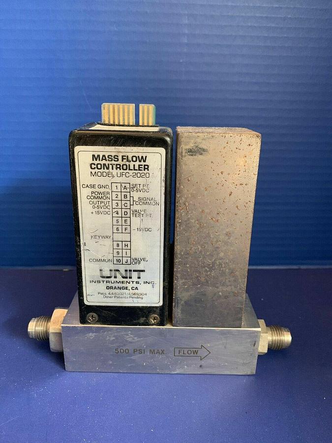 Used Unit UFC-2020A Mass Flow Controller, N2, 30 SLM, 1/2" MVCR, Used