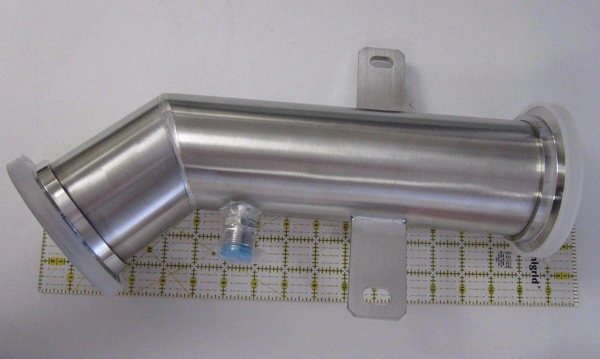 Used TEL 3" Angle Pipe, 12"+5" Spine, 1/2" Leak Port, DS2110-364184-11