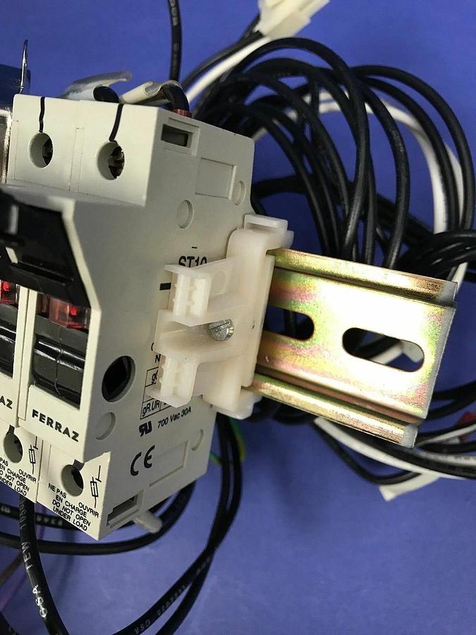 Used Tokyo Electron Harness Assy w/ Ferraz ST10 Fuse Holder & Corcom 10VK6, Used
