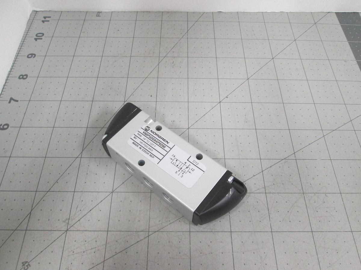 Used Norgren, V60P5DDAXP0200, 5/2 Pneumatic Directional Control Valve 145 PSI