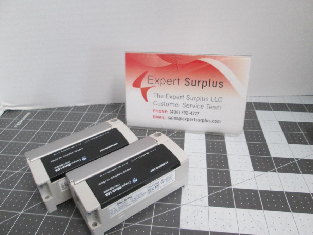 Used Lot of 2 Allen Bradley 1790-T8BV8BX CompactBlock LDX PLC Expansion Units