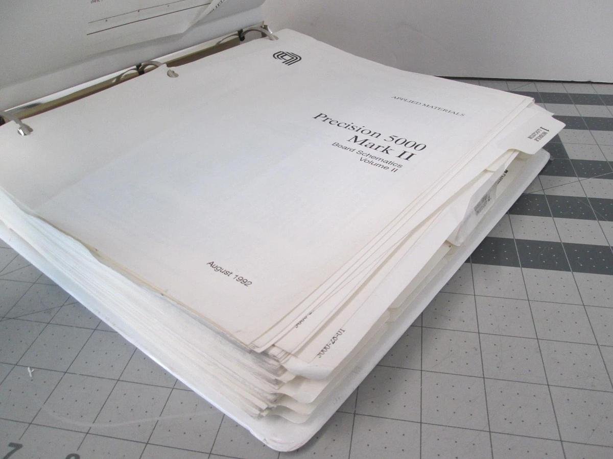 Used Applied Materials, Precision 5000 Mark 2, Board Schematics Volume 2, Used