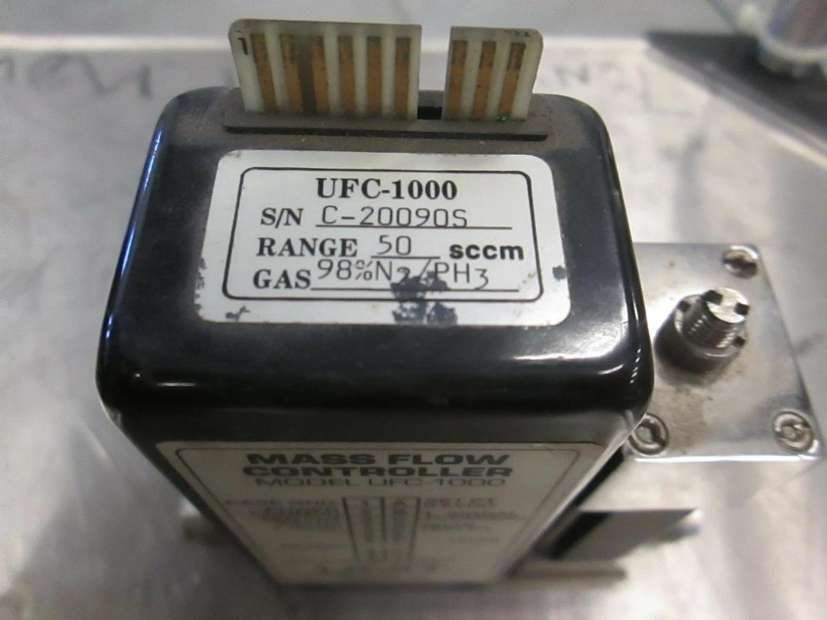 Used Unit UFC-1000 Mass Flow Controller MFC, 98%N2/PH3, 50 SCCM, Used