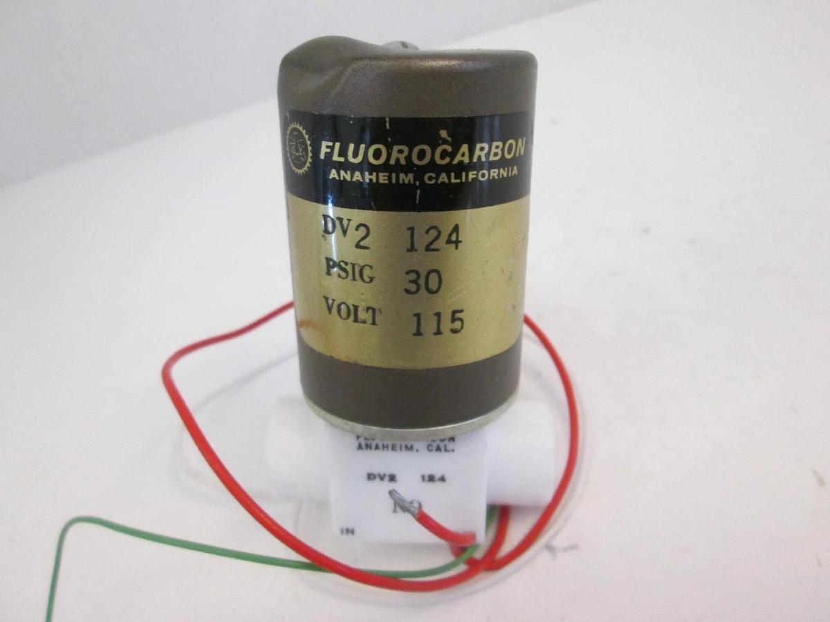 Used Fluorocarbon Delta Solenoid Valve, DV2-124, Normally Open, Used