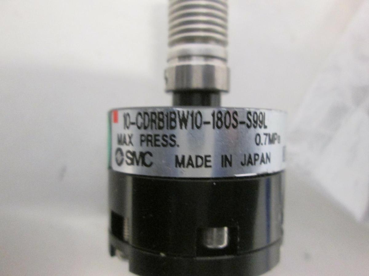 Used SMC, 10-CRB1BW10-180S-S99l, Miniature Rotary Actuator, Used