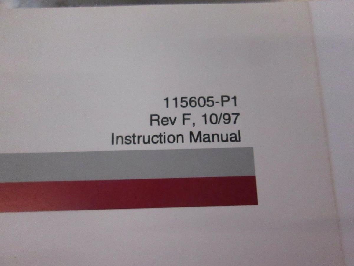 Used MKS Type 651C Pressure Controller Manual, 115605-P1, Used