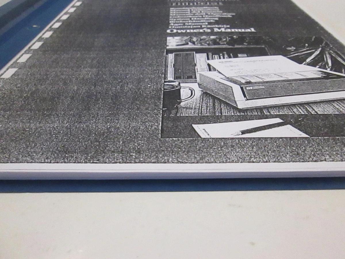 Used HP Personal Printer ThinkJet Owners Manual, Used