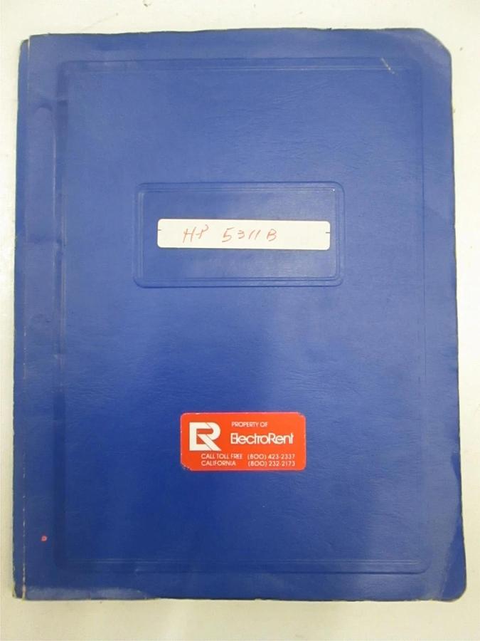 Used HP Model 5311B Digital-Analog Converter Operating and Service Manual, Used